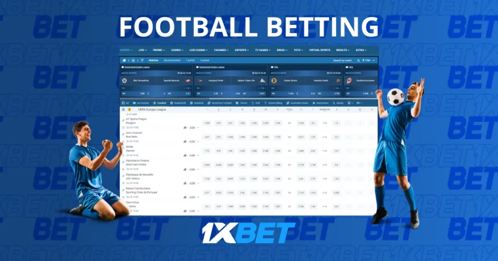 1xBet Korea에서 축구 베팅하기