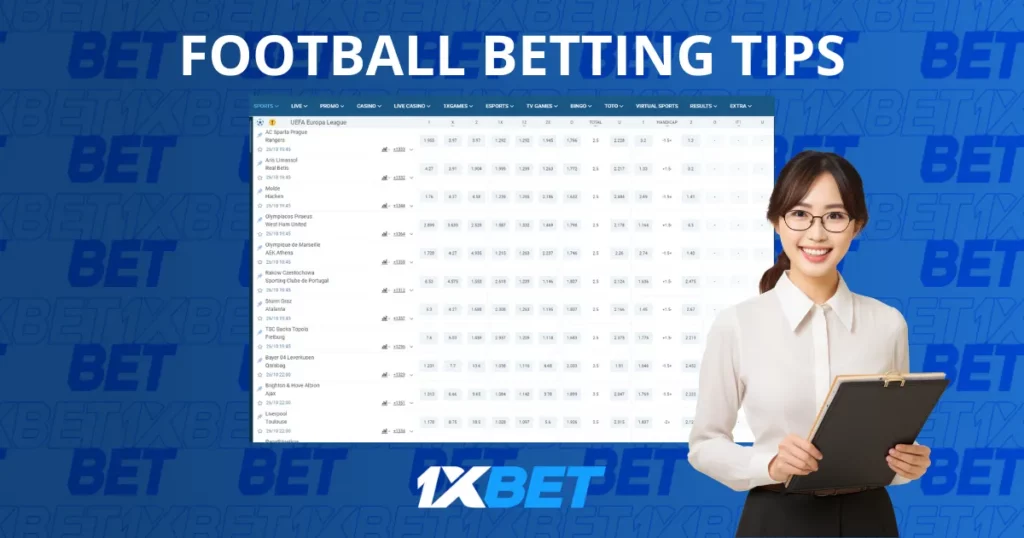 Tips for Live Betting on footbal at 1xBet